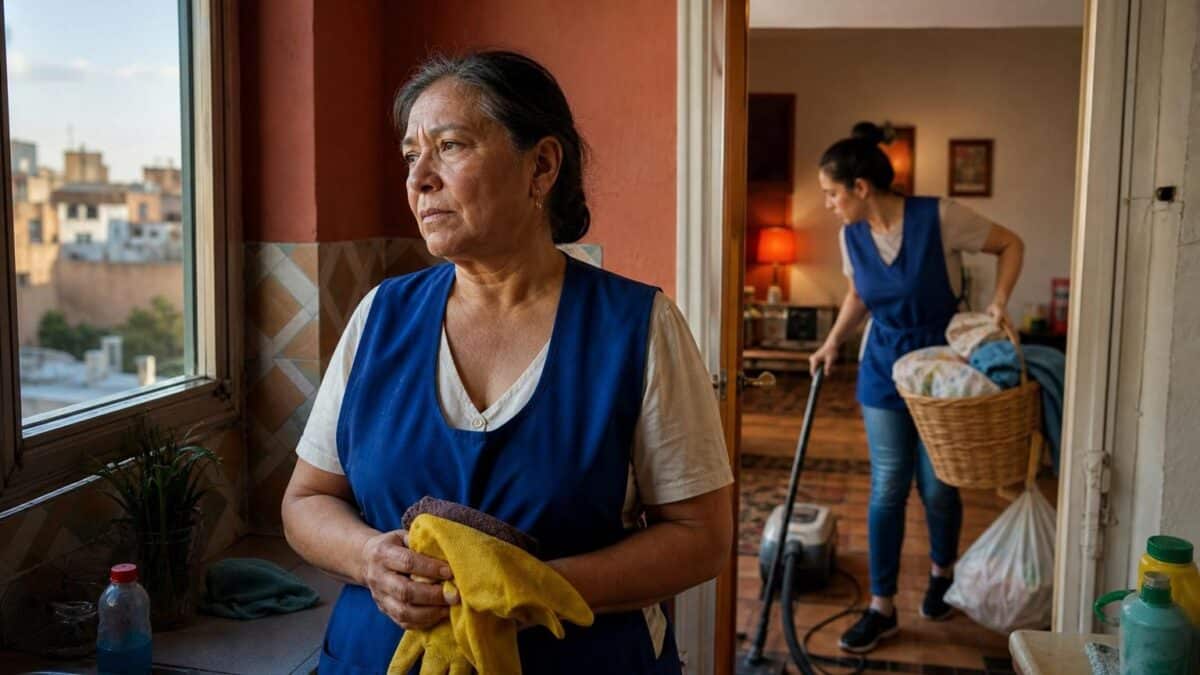 Vicky, employée de maison retraitée : « Les conditions sont pires aujourd’hui. On vous embauche pour 24 heures, 14 ou 12 heures, et on vous exige trop » en Espagne